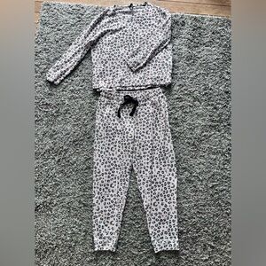 Waffle knit pjs sz L